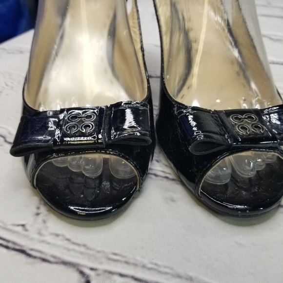 Coach Cassidy patent leather wedge slingback - Picture 11 of 13